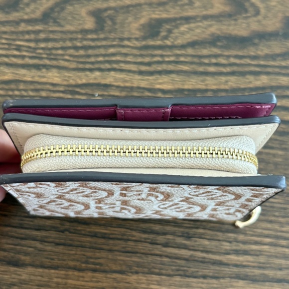 Coach Monogram Print Coated Canvas Snap Bifold Wallet w/ C Charm - Picture 11 of 11